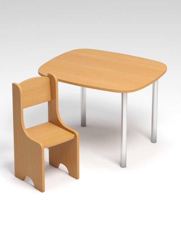 фото Детский стол и стул №2, Бук Бавария