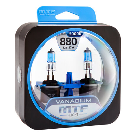 Галогеновые лампы MTF light Vanadium 5000K H27(880) (2 лампы)