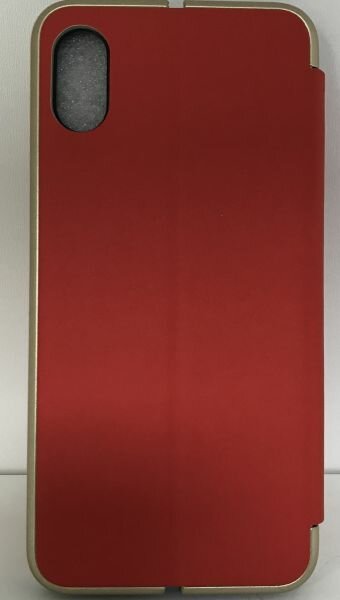 Чехол-книжка ISA для iPhone X/Xs Flip Cover Leather Red/Gold (боковая)