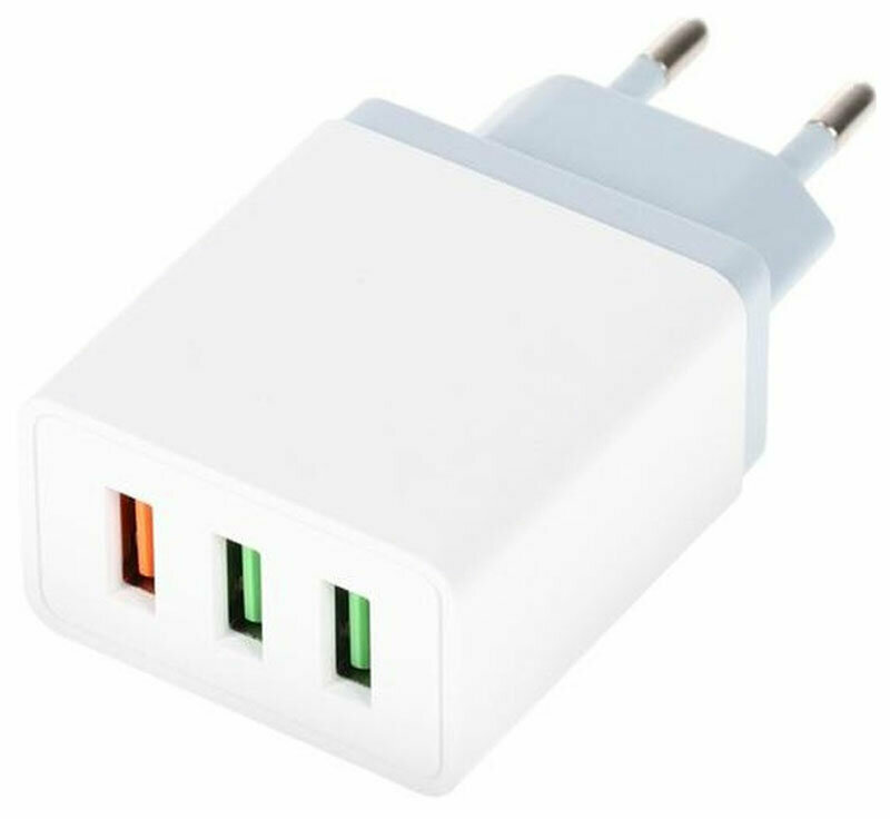 Сетевое зарядное устройство стандарта QC Ritmix RM-3033QC белый