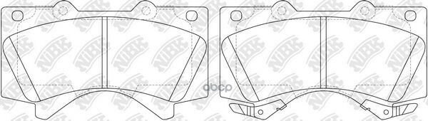 Колодки Toyota Land Cruiser 200 07-> Performance NiBK арт. PN1541S