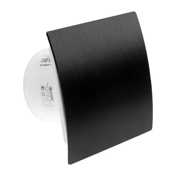 фото Вентилятор вытяжной "КосмоВент" KVB100, d=100 мм, 33-41 дБ, без выключателя, матовый черный