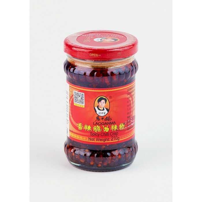 фото Соус Lao Gan Ma острый с хрустящим перцем чили, 210 г