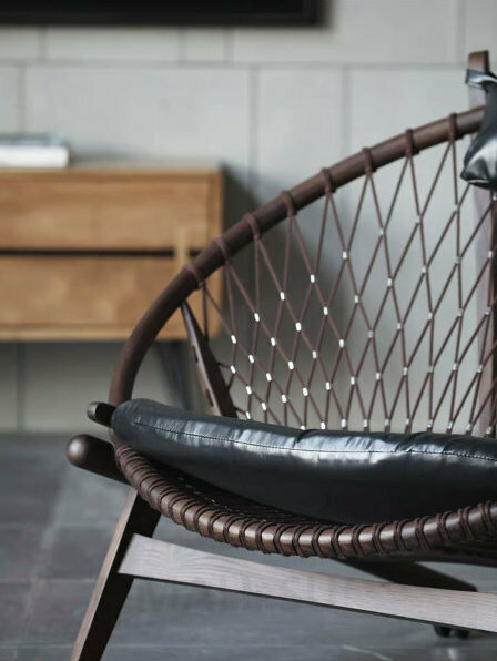 Дизайнерское современное кресло Hans J Wegner Style PP 130 Hoop Chair - фотография № 3