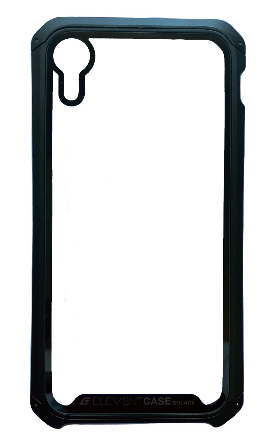 Чехол - накладка для iPhone XR, Element Case, противоударный, прозрачный с черным