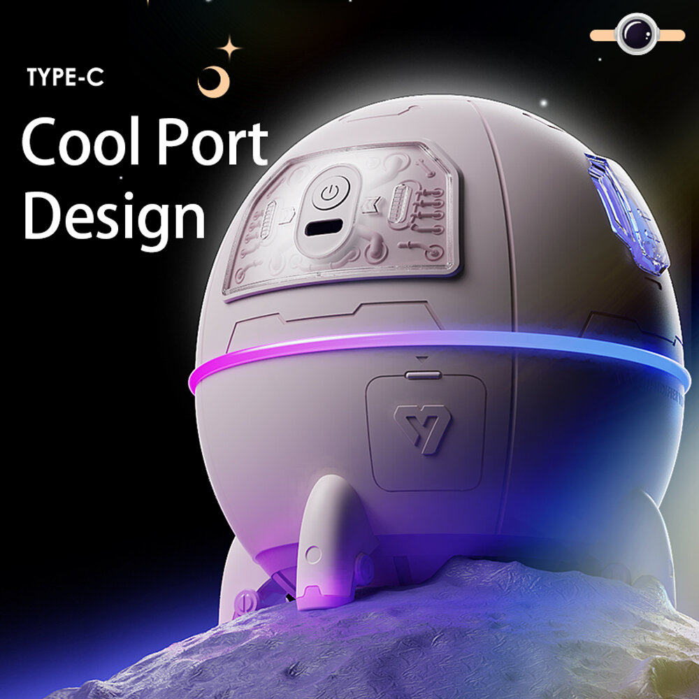 New Astronaut Air Humidifier 220ml Electric Ultrasonic Aroma Essential Oil Diffuser Colorful LED Light USB Mist Sprayer Gifts - фотография № 7