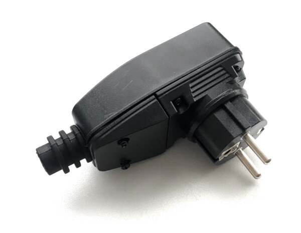 фото Вилка с УЗО (Устройство защитного отключения) 16А, 30мА, 220В.