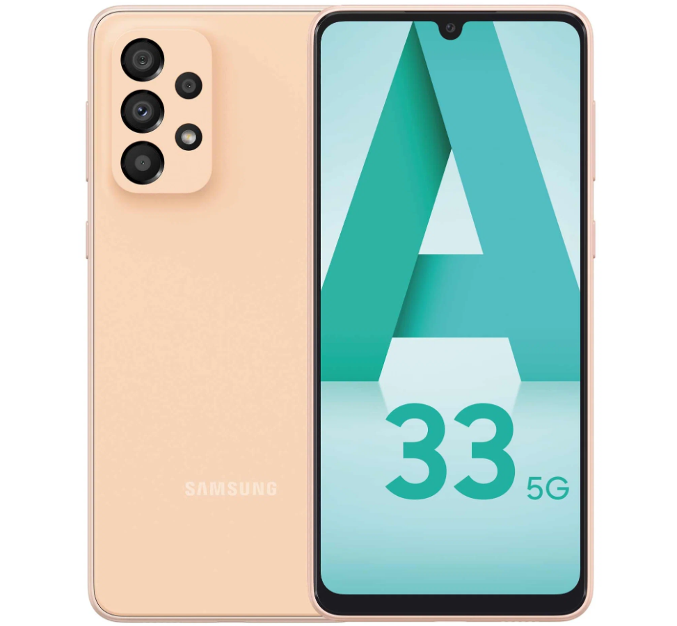 Мобильный телефон Samsung Galaxy A33 5G 8/128GB Orange/Персиковый (SM-A336EZOH)