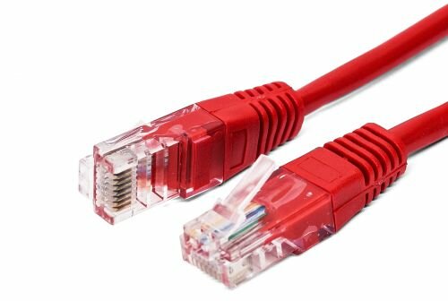 Кабель патч-корд U/UTP 5e кат. 2м Filum FL-U5-2M-R 26AWG(7x0.16 мм), омедненный алюминий (CCA), PVC, красный