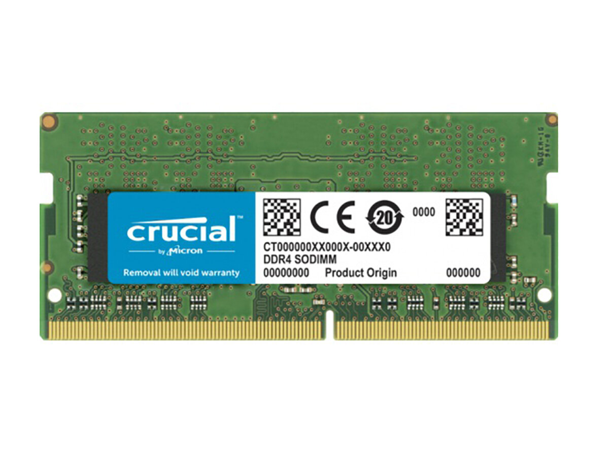 Модуль памяти Crucial SO-DIMM DDR4 8ГБ PC4-25600 3200Mhz 1.2V, CL22, CT8G4SFRA32A