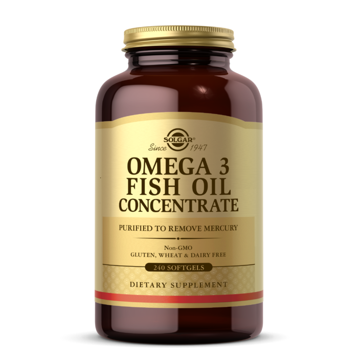 Solgar Omega-3 Fish Oil Concentrate Softgels, 240 капс.