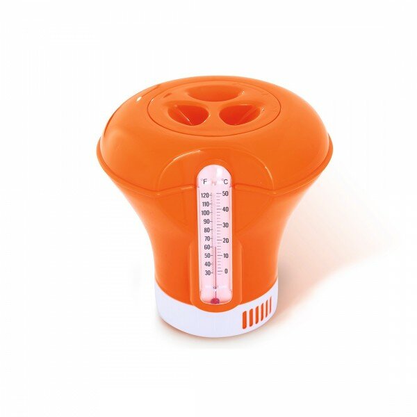 Поплавок дозатор химии с термометром Bestway 58209 оранжевый
