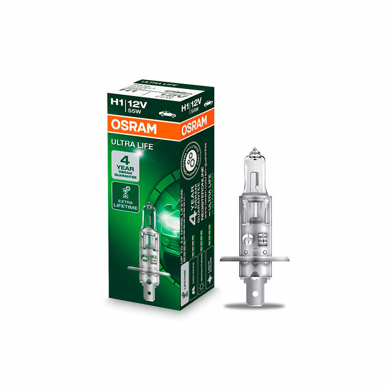   Osram Ultra Life H1 12V 55W P14.5s, 1 .