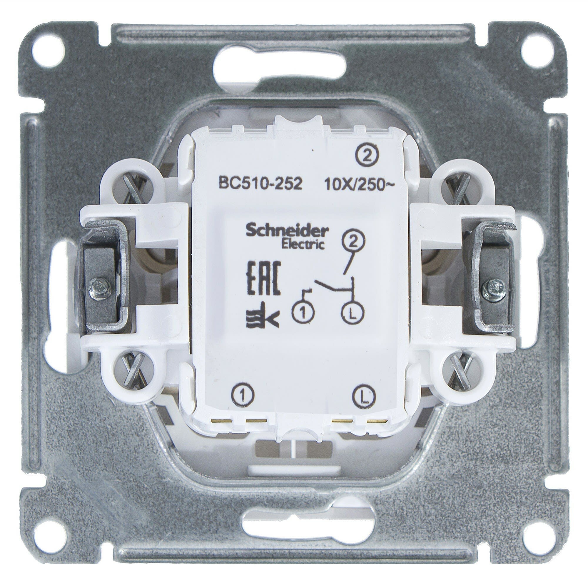 Выключатель встраиваемый Schneider Electric W59 2 клавиши, цвет ...