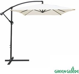 Зонт садовый Green Glade 6401 бежевый, 300 см (с основанием)