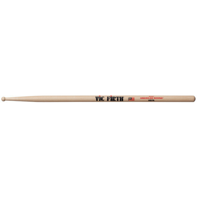 VIC FIRTH AS7A палки, гикори, круглый деревянный наконечник