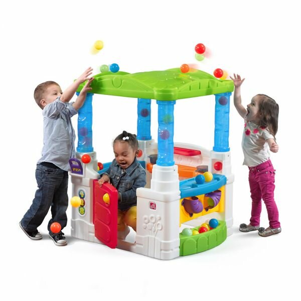Игровой домик Step-2 Веселые шары (крафт) для детей от 1.5 лет, 83.8 х 91.4 х 106.7 см, аксессуары для игры в комплекте