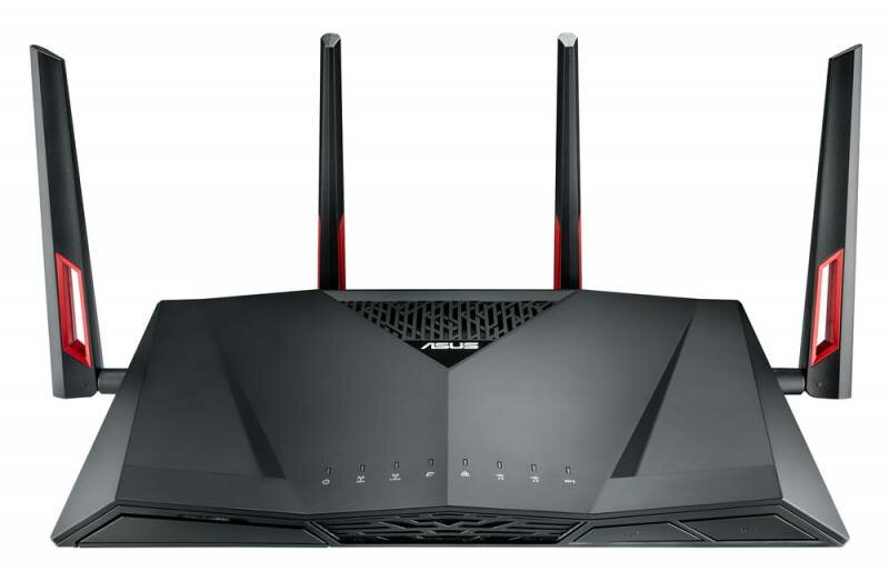 Роутер беспроводной Asus RT-AC88U AC3100 10/100/1000BASE-TX/4G ready черный