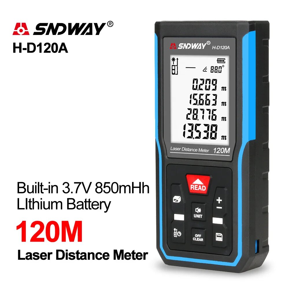 Лазерный дальномер SNDWAY, H-D120A