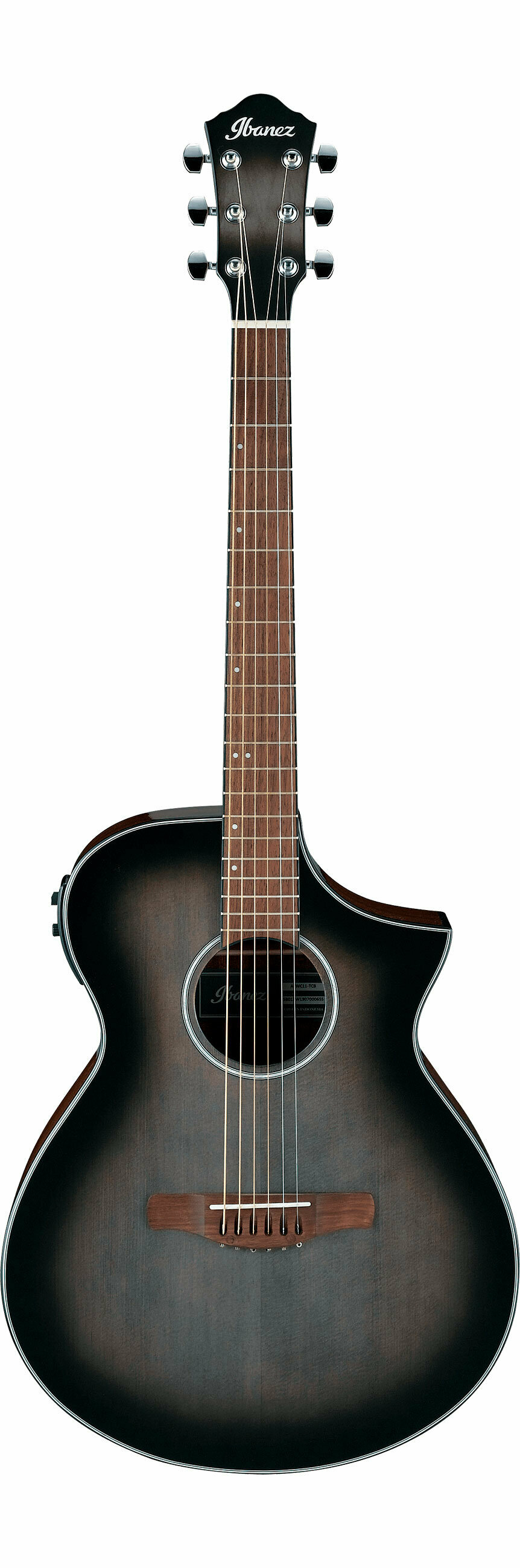 IBANEZ AEWC11-TCB электроакустическая гитара, цвет Transparent Charcoal Burst