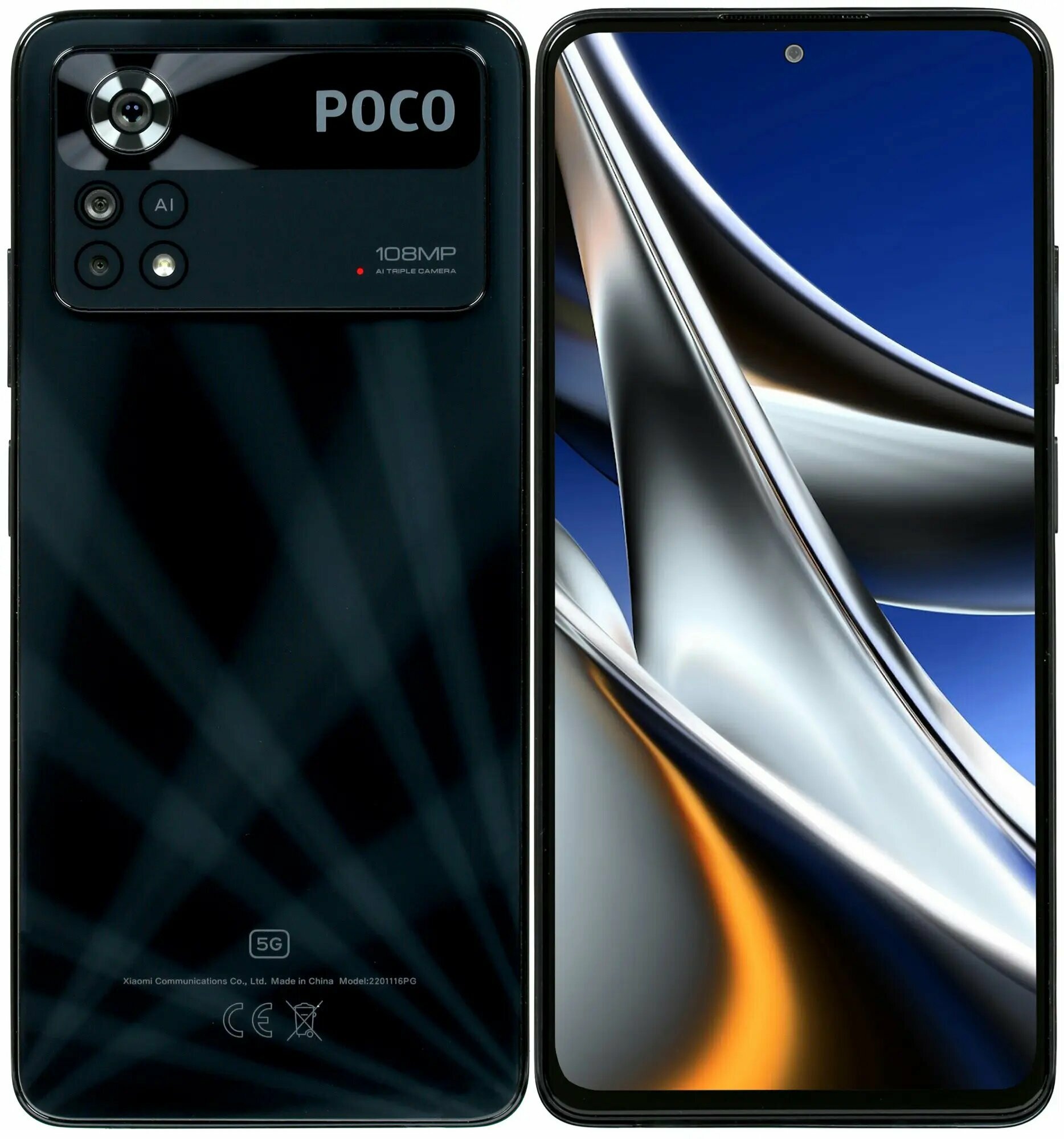 Смартфон Xiaomi Poco X4 Pro 5G 6/128 ГБ Лазерный чёрный (RU)