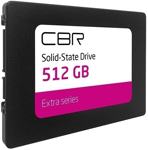 Накопитель SSD 512 Гб CBR Extra (SSD-512GB-2.5-EX21) 2.5" SATA-III