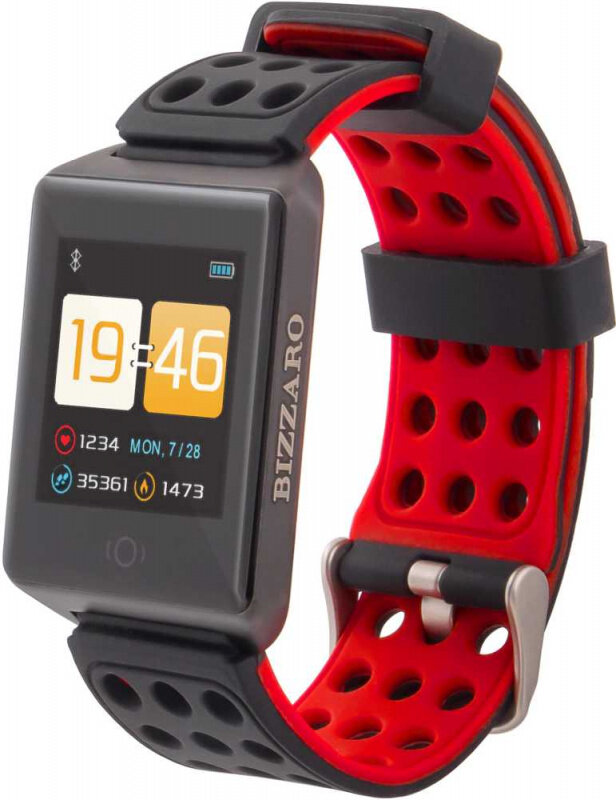 REKAM Смарт-часы Rekam Bizzaro F650 1.3" OLED корп.черный рем.черный разм.брасл.:L (2202000011)