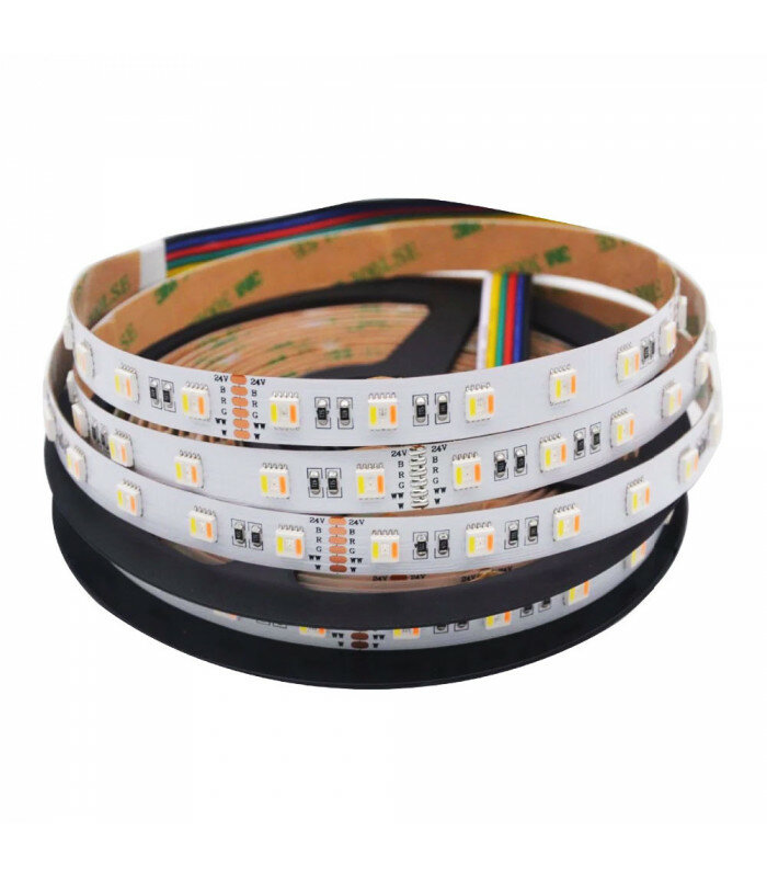 Светодиодная лента SMD 5050, RGB+CCT, 5 цветов в 1 диоде , IP33. Катушка 5 метров. - фотография № 6