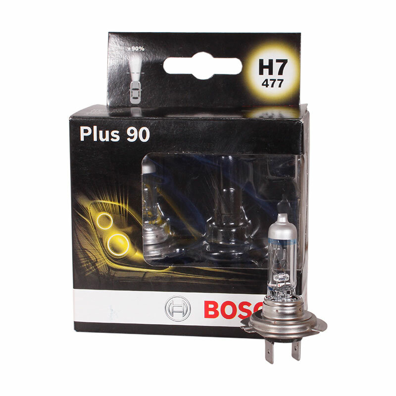 Лампа галогенная Bosch Plus 90 H7 12V 55W PX26d, 2 шт.