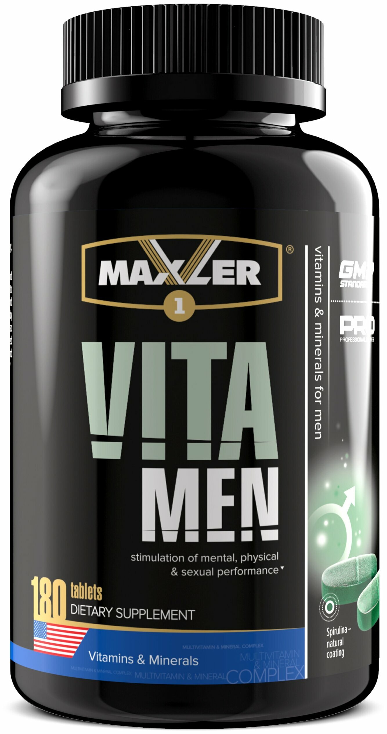 Maxler Минерально-витаминный комплекс Maxler VitaMen (180 таблеток), нейтральный