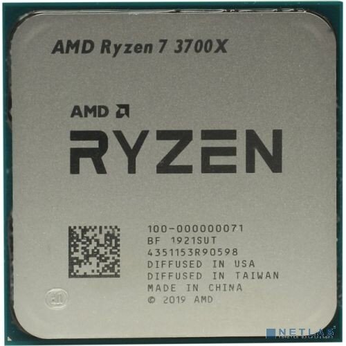 AMD Процессор CPU AMD Ryzen 7 3700X OEM 100-000000071(А )3.6GHz up to 4.4GHz/8x512Kb+32Mb, 8C/16T, Matisse, 7nm, 65W, unlocked, AM4