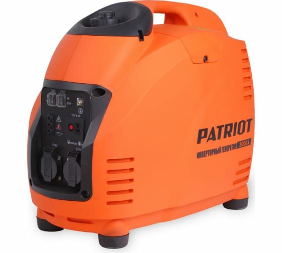 Генератор инверторный PATRIOT 3000i 30/35 кВт уровень шума 63 dB вес 295 кг шт PATRIOT