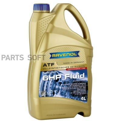 RAVENOL 4014835732797 4L ATF 6 HP FLUID NEW трансмиссионное масло