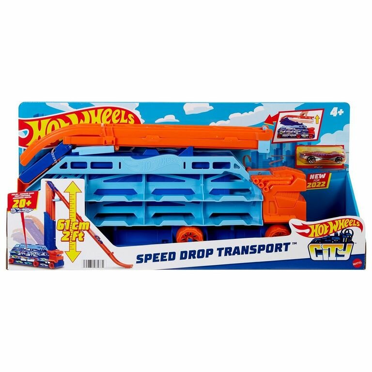 Hot Wheels Грузовик-автотрек Десантирование с воздуха, HDY92