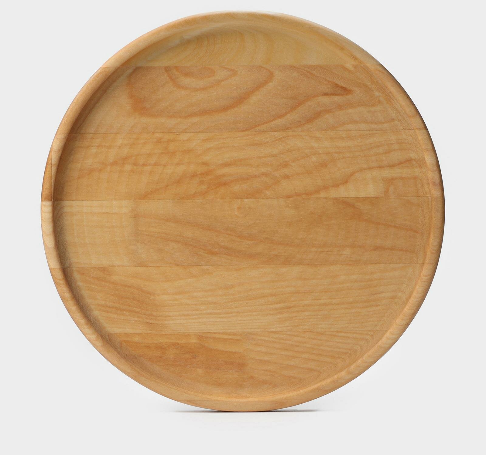 фото Блюдо для подачи Adeliсa, d25*1,8 см, массив берёзы, пропитано маслом, цвет натуральный