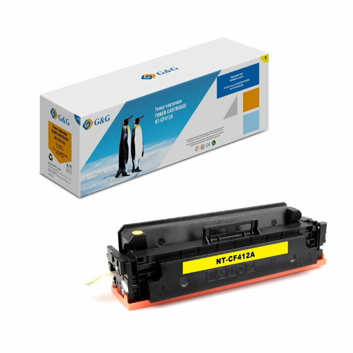 Тонер-картридж Gamp;G NT-CF412A желтый 2300 страниц для HP LJ M452DW/DN/NW M477FDW/M477FDN/M477FNW
