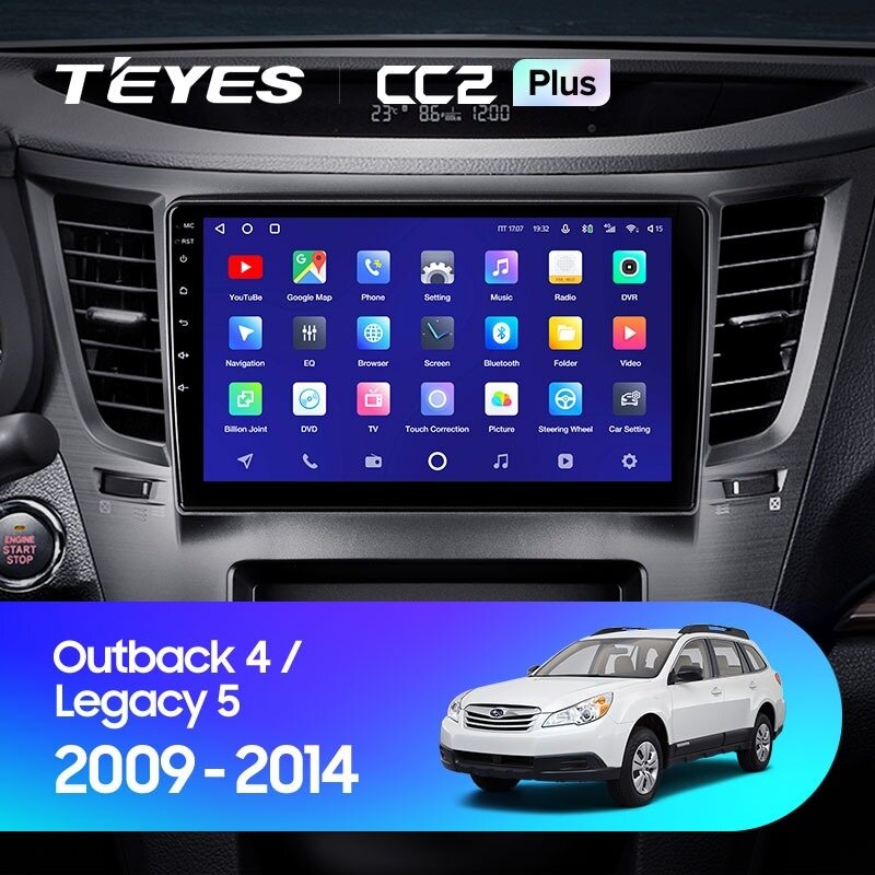 Штатная магнитола Teyes CC2L Plus Subaru Outback 4 / Legacy 5 BR 2009-2014