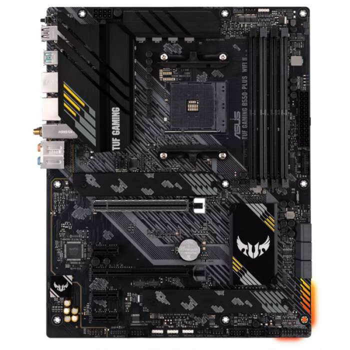 Материнская плата ASUS TUF GAMING B550-PLUS WIFI II, Socket AM4, B550, 4*DDR4, HDMI+DP, CrossFireX, SATA3 + RAID, Audio, 2,5Gb LAN, USB 3.2*8, USB 2.0*6, COM*1 header (w/o cable) ATX ; 90MB19U0-M0EAY0