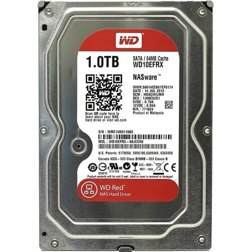 Жесткий диск Western digital Red 1 Тб WD10EFRX