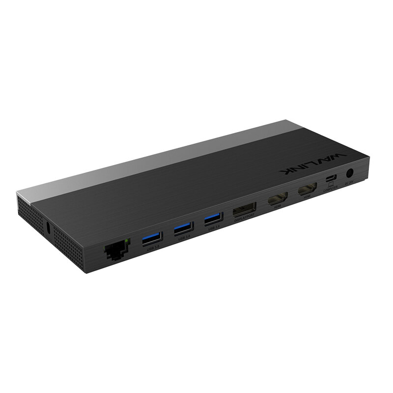 Док-станция WAVLINK USB-C GEN2 4K Universal /100W PowerDelivery/ 4xUSB3.0/1xUSB C/1xDP 4K 60HZ/2xHDMI 4K 60HZ/1xGigabit LAN/1xAudio In/Out/1xSD/Micro SD CardReader (WL-UMD05 PRO)
