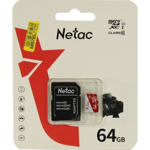 SD карта Netac NT02P500ECO-064G-R