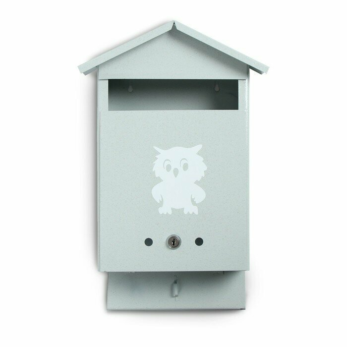 Ящик почтовый с замком, вертикальный, "Домик", серый./В упаковке шт: 1 - фотография № 3