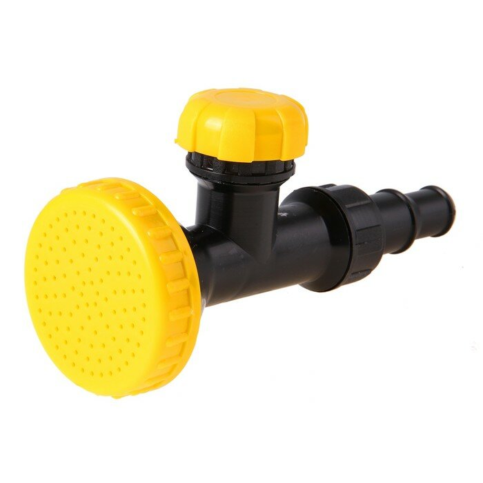 фото Насадка для полива, 1/2"−3/4" (12 мм−19 мм), с краном, пластик, "ДУШ"