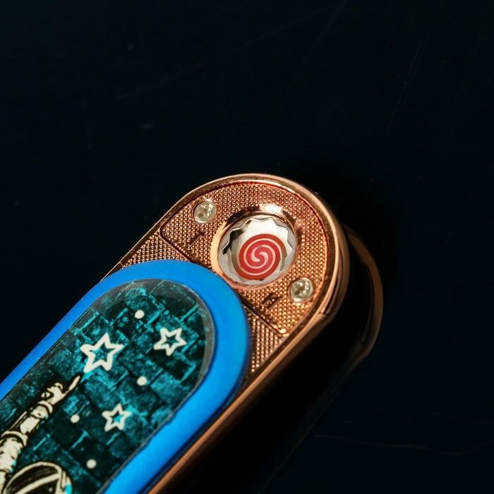 Зажигалка электронная, USB, спираль "Smoking area", 8,5 х 2,5 х 1 см - фотография № 2
