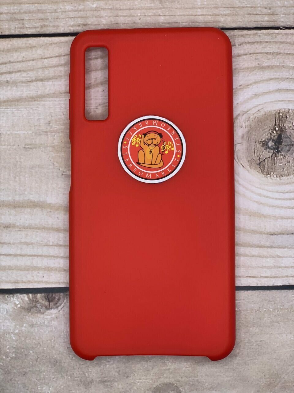 Чехол Silicone cover для Samsung Galaxy A7 2018/a750 (красный)