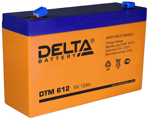 Аккумулятор DELTA Battery DTM 612