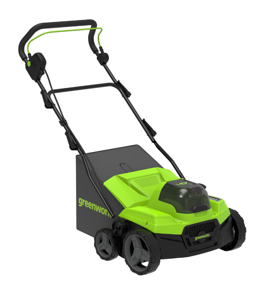 Аэратор скарификатор аккумуляторный Greenworks GD40SC38II 40v без АКБ и ЗУ 2517607 - фотография № 2