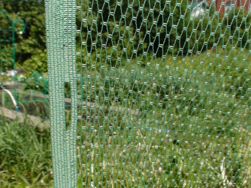 Полиэфирная сетка для защиты урожая от птиц, размер 3х5 м (15 м2), ячейка 8х8 мм, зеленая - фотография № 3
