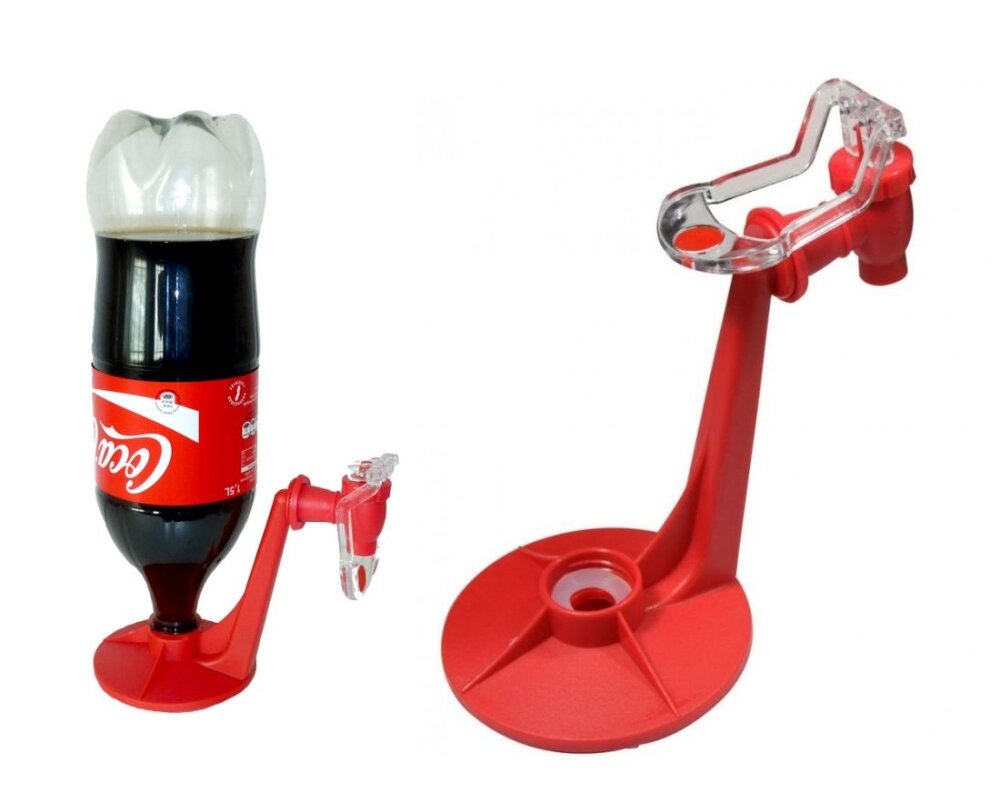 фото Дозатор для газированных напитков Fizz Saver TV-032, диспенсер для напитков (Красный)