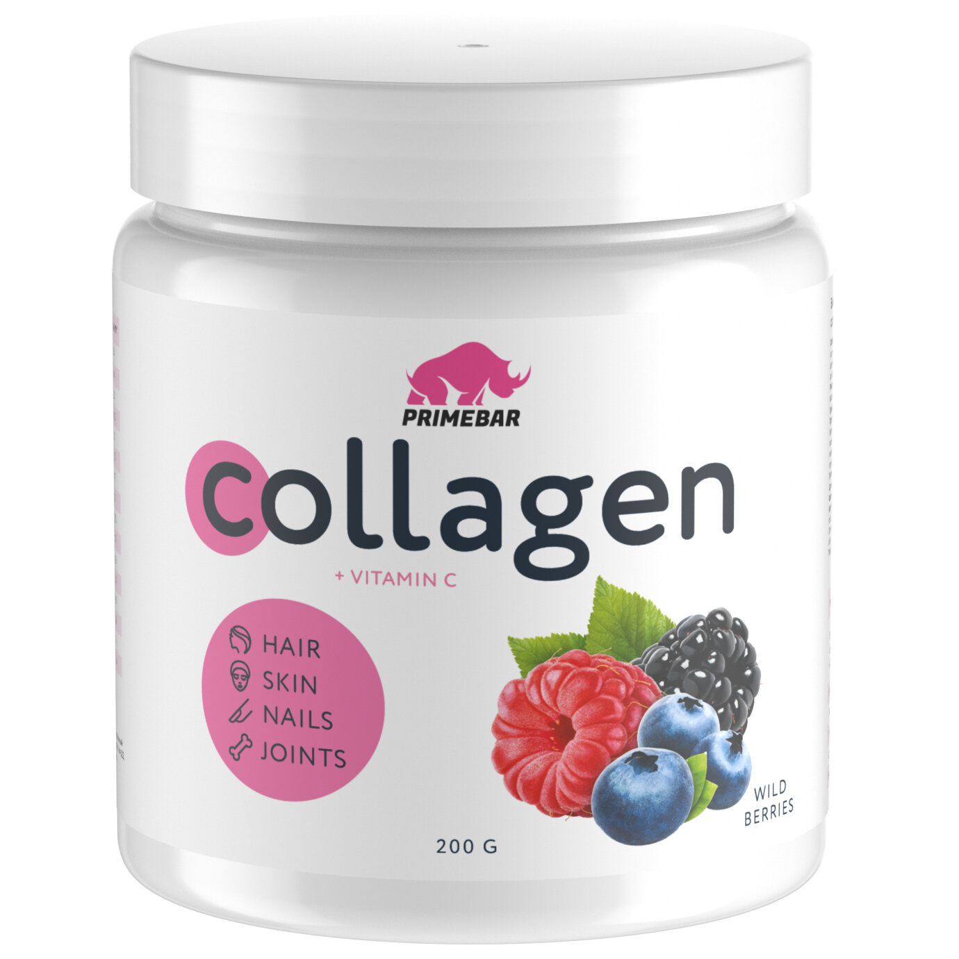 Коллаген говяжий Prime Kraft Collagen - 200 грамм(лесные ягоды)